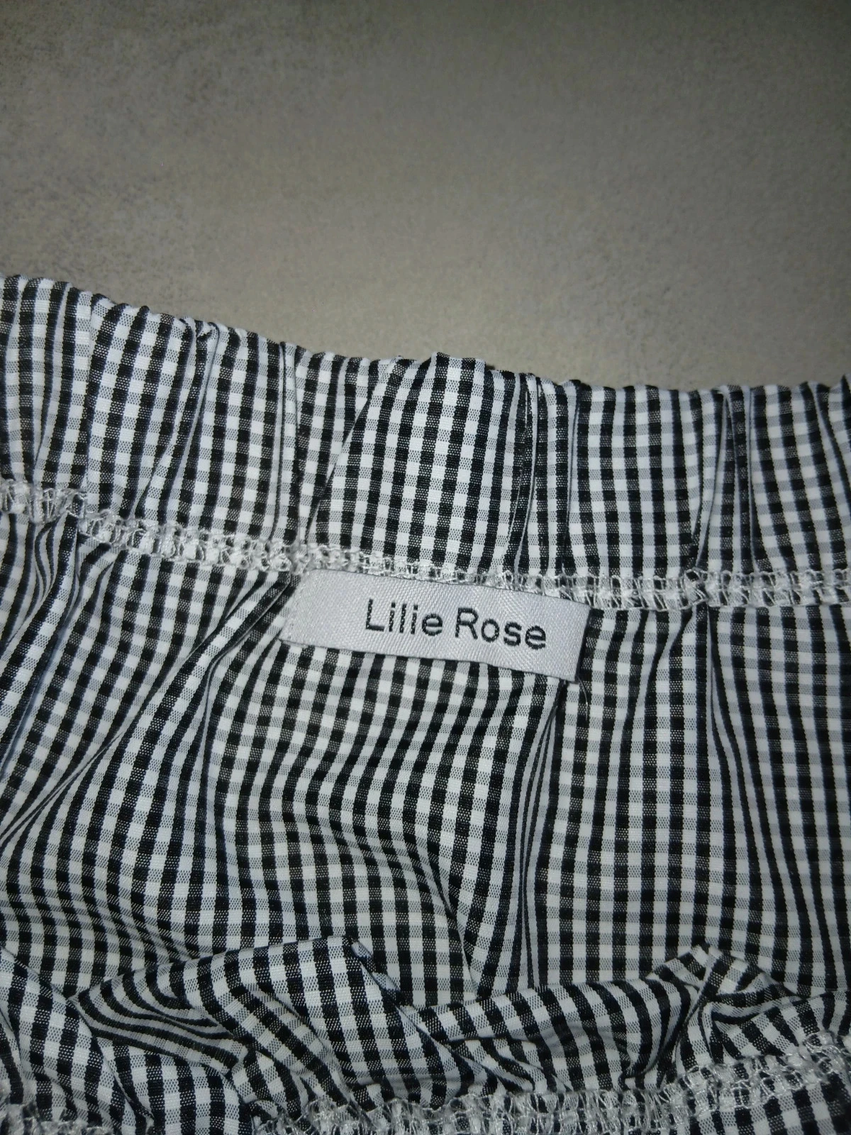 Top Lilie Rose Gingham / Vichy – Details Pompons & Boheems – Maat M/L – photo 2